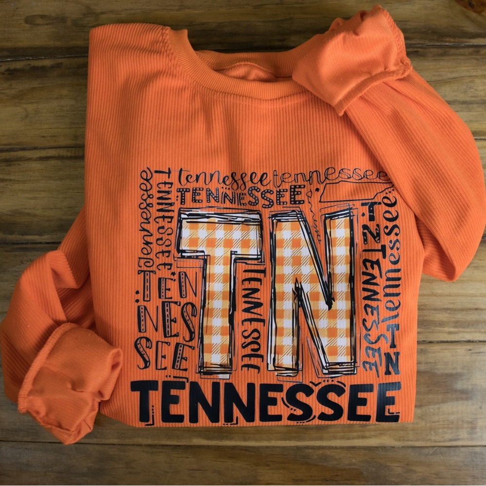 TN Sweatshirt | Tennessee Vols | Corded Sweatshirts | Trendy Sweatshirts